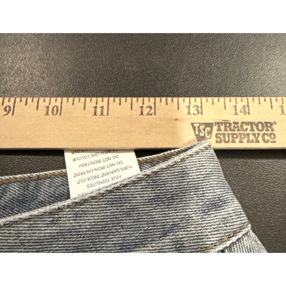 Womens 26" Denim Jean Shorts Embroidered Floral Daisy Pocket Boho‎ Festival NEW - Picture 5 of 9